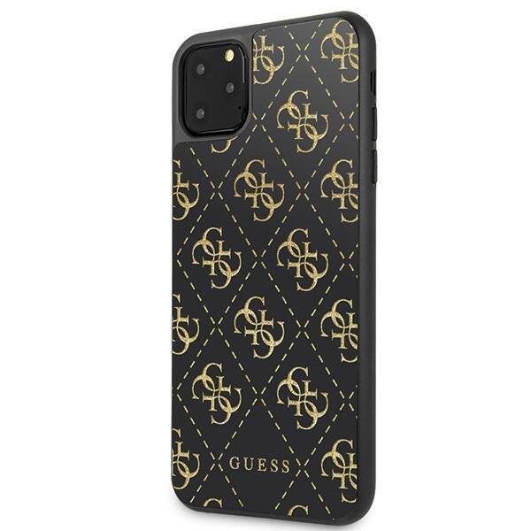 GUESS GUHCN654GGPBK IPHONE 11 PRO MAX BLACK/BLACK HARD CASE 4G DOUBLE LAYER GLITTER