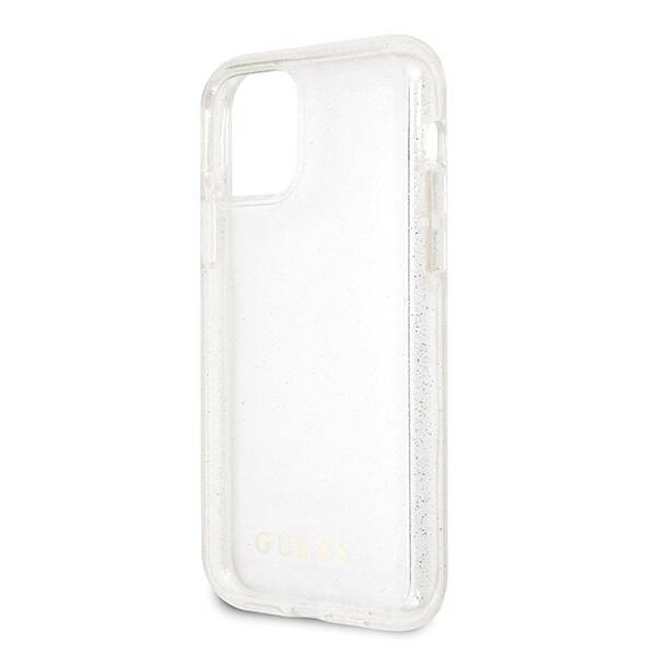 GUESS GUHCN65PCGLSE IPHONE 11 PRO MAX SILVER/SILVER HARD CASE GLITTER