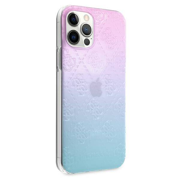 GUESS GUHCP12L3D4GGBP IPHONE 12 PRO MAX 6.7 "BLUE-PINK/BLUE & PINK HARDCASE 4G 3D PATTERN COLLECTION