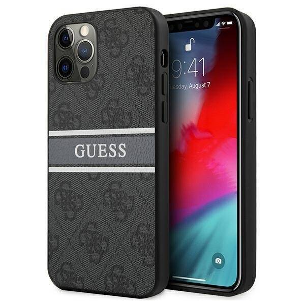 GUESS GUHCP12L4GDGRON IPHONE 12 PRO MAX 6.7 "GRAY/GRAY HARDCASE 4G STRIPE