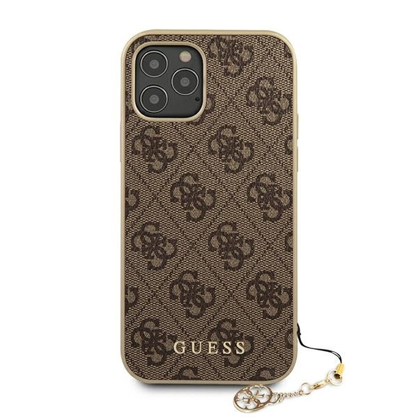 GUESS GUHCP12LGF4GBR IPHONE 12 PRO MAX 6.7 "BRONZE/BROWN HARDCASE 4G CHARMS COLLECTION