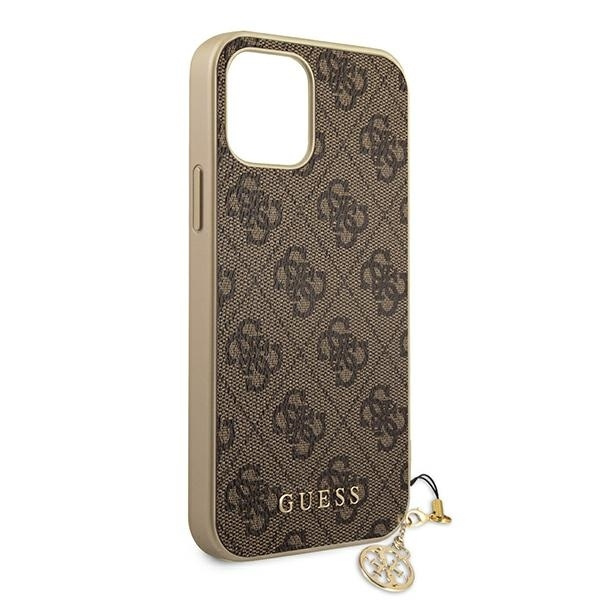 GUESS GUHCP12LGF4GBR IPHONE 12 PRO MAX 6.7 "BRONZE/BROWN HARDCASE 4G CHARMS COLLECTION