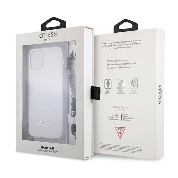 GUESS GUHCP12LKPSBK IPHONE 12 PRO MAX 6.7 "TRANSPARENT HARDCASE BLACK PEARL