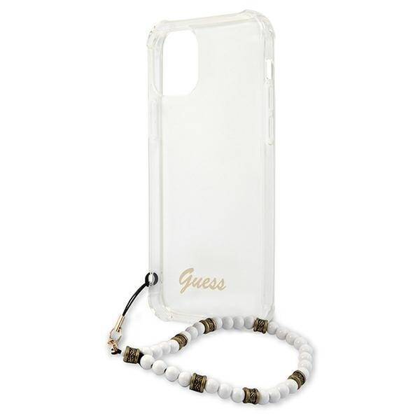 GUESS GUHCP12LKPSWH IPHONE 12 PRO MAX 6.7 "TRANSPARENT HARDCASE WHITE PEARL