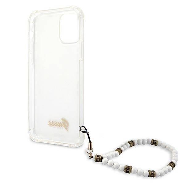 GUESS GUHCP12LKPSWH IPHONE 12 PRO MAX 6.7 "TRANSPARENT HARDCASE WHITE PEARL