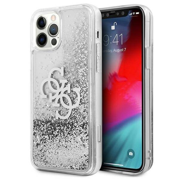 GUESS GUHCP12LLG4GSI IPHONE 12 PRO MAX 6.7 "SILVER/SILVER HARDCASE 4G BIG LIQUID GLITTER