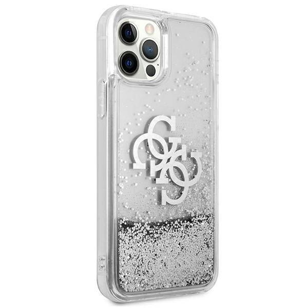 GUESS GUHCP12LLG4GSI IPHONE 12 PRO MAX 6.7 "SILVER/SILVER HARDCASE 4G BIG LIQUID GLITTER