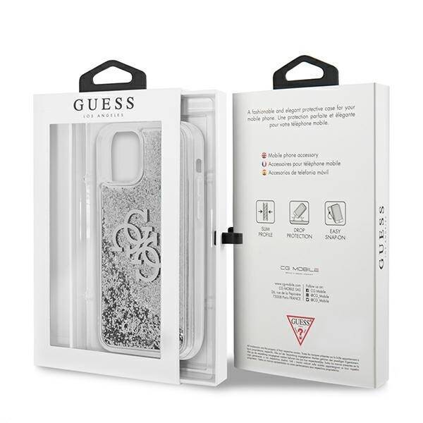 GUESS GUHCP12LLG4GSI IPHONE 12 PRO MAX 6.7 "SILVER/SILVER HARDCASE 4G BIG LIQUID GLITTER