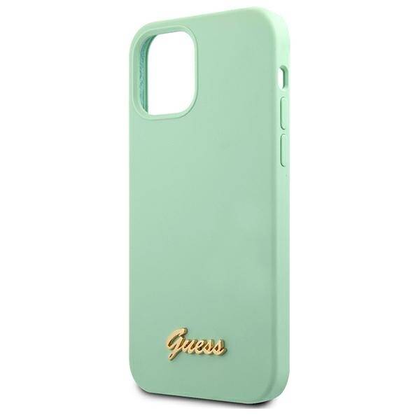 GUESS GUHCP12LLSLMGGN IPHONE 12 PRO MAX 6.7 "GREEN/GREEN HARDCASE METAL LOGO SCRIPT