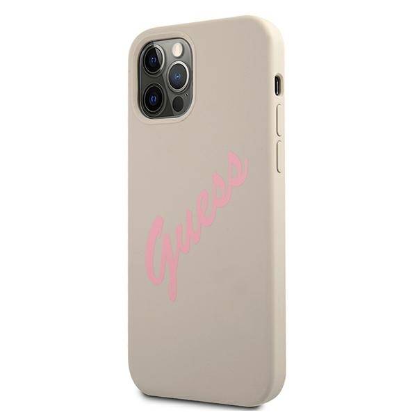 GUESS GUHCP12LLSVSGP IPHONE 12 PRO MAX 6.7 "GRAY PINK/GRAY PINK HARDCASE SILICONE VINTAGE