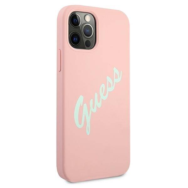 GUESS GUHCP12LLSVSPG IPHONE 12 PRO MAX 6.7 "PINK GREEN/GREEN PINK HARDCASE SILICONE VINTAGE