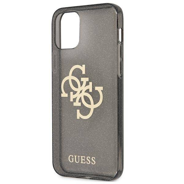 GUESS GUHCP12LPCGL4GBK IPHONE 12 PRO MAX 6.7 "BLACK/BLACK HARD CASE GLITTER 4G BIG LOGO