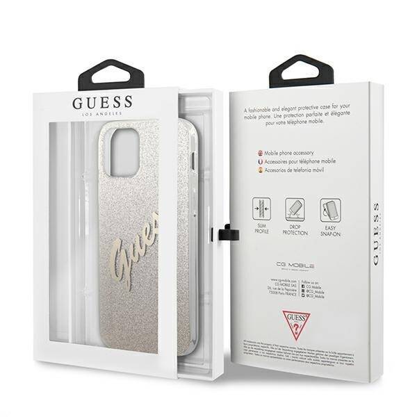 GUESS GUHCP12LPCGLSGO IPHONE 12 PRO MAX 6.7 "GOLD/GOLD HARDCASE GLITTER GRADIENT SCRIPT