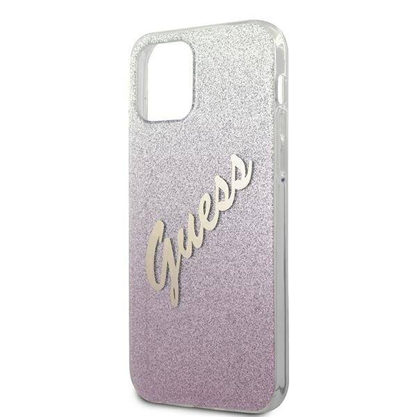 GUESS GUHCP12LPCIGLSPI IPHONE 12 PRO MAX 6.7 "PINK/PINK HARDCASE GLITTER GRADIENT SCRIPT