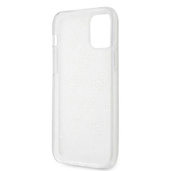 GUESS GUHCP12M3D4GTR IPHONE 12/12 PRO 6.1 "TRANSPARENT HARDCASE 4G 3D PATTERN COLLECTION