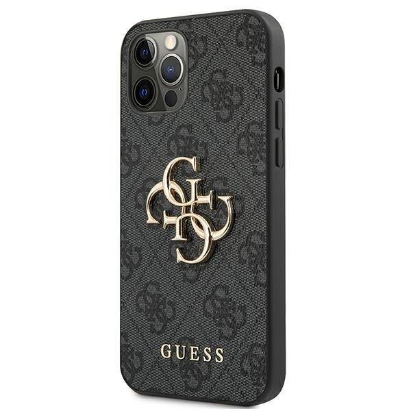 GUESS GUHCP12M4GMGGR IPHONE 12/12 PRO 6.1 "GRAY/GRAY HARDCASE 4G BIG METAL LOGO