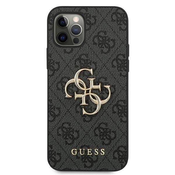 GUESS GUHCP12M4GMGGR IPHONE 12/12 PRO 6.1 "GRAY/GRAY HARDCASE 4G BIG METAL LOGO