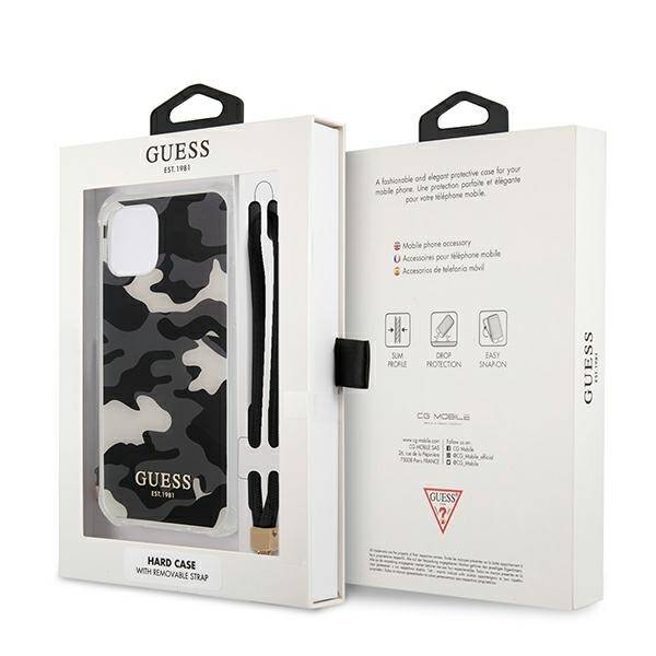 GUESS GUHCP12MKSARBK IPHONE 12/12 PRO 6.1 "BLACK/BLACK HARDCASE CAMO COLLECTION