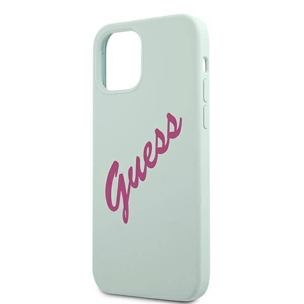 GUESS GUHCP12MLSVSBF IPHONE 12/12 PRO 6.1 "BLUE FUKSJA/BLUE FUSCHIA HARDCASE SILICONE VINTAGE