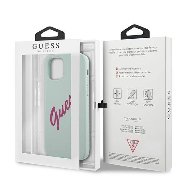 GUESS GUHCP12MLSVSBF IPHONE 12/12 PRO 6.1 "BLUE FUKSJA/BLUE FUSCHIA HARDCASE SILICONE VINTAGE