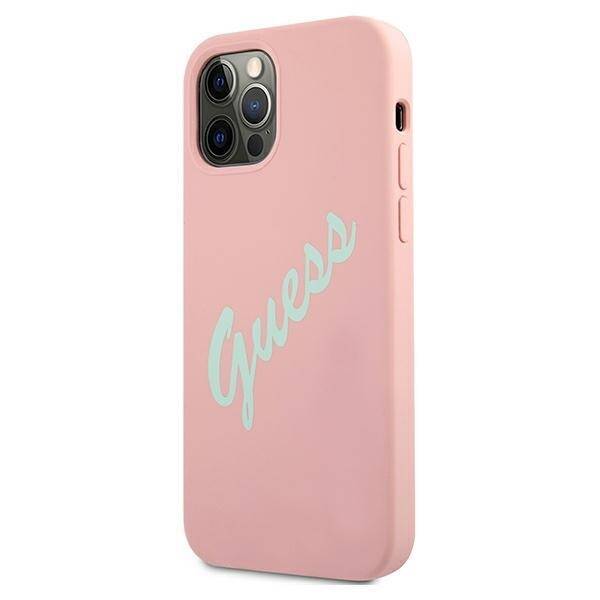 GUESS GUHCP12MLSVSPG IPHONE 12/12 PRO 6.1 "PINK GREEN/GREEN PINK HARDCASE SILICONE VINTAGE