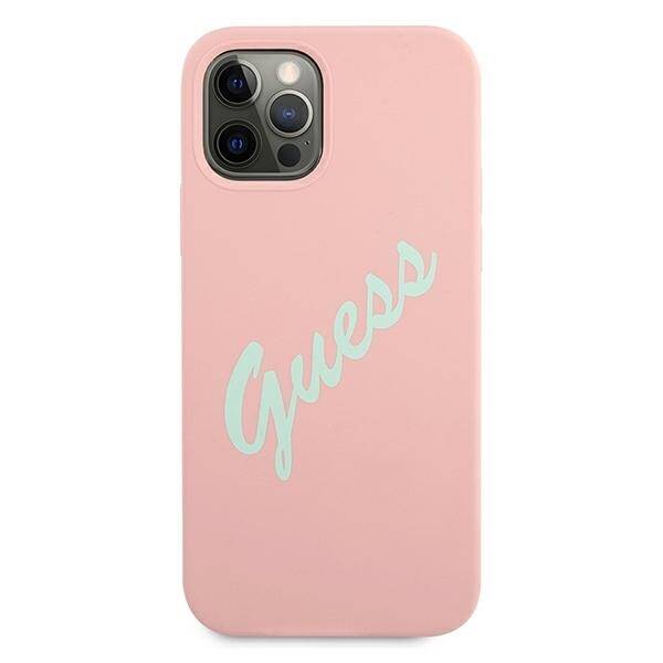 GUESS GUHCP12MLSVSPG IPHONE 12/12 PRO 6.1 "PINK GREEN/GREEN PINK HARDCASE SILICONE VINTAGE