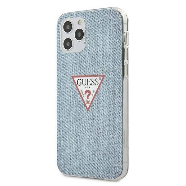 GUESS GUHCP12MPUJULLB IPHONE 12/12 PRO 6.1 "BLUE/LIGHT BLUE HARDCASE JEANS COLLECTION