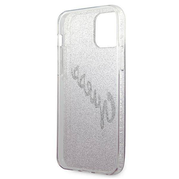 GUESS GUHCP12SPCIGLSPI IPHONE 12 MINI 5.4 "PINK/PINK HARDCASE GLITTER GRADIENT SCRIPT