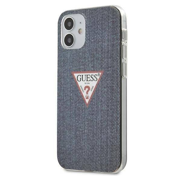 GUESS GUHCP12SPCUJULDB IPHONE 12 MINI 5.4 "NAVY BLUE/DARK BLUE HARDCASE JEANS COLLECTION