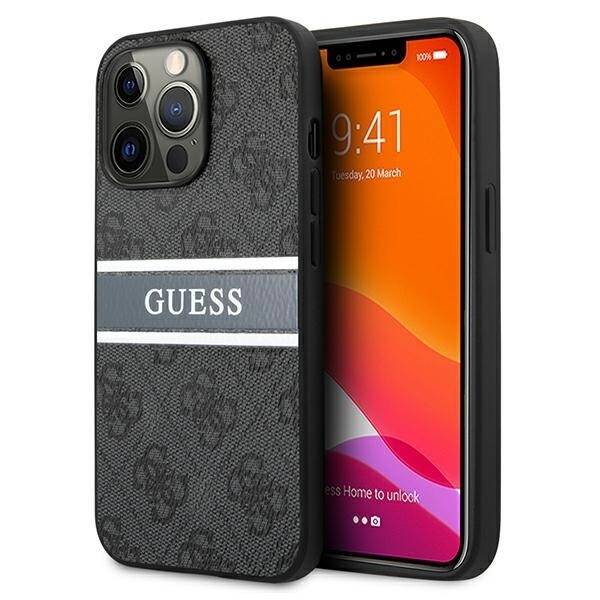 GUESS GUHCP13L4GDGR IPHONE 13 PRO / 13 6.1 "GRAY / GRAY HARDCASE 4G STRIPE