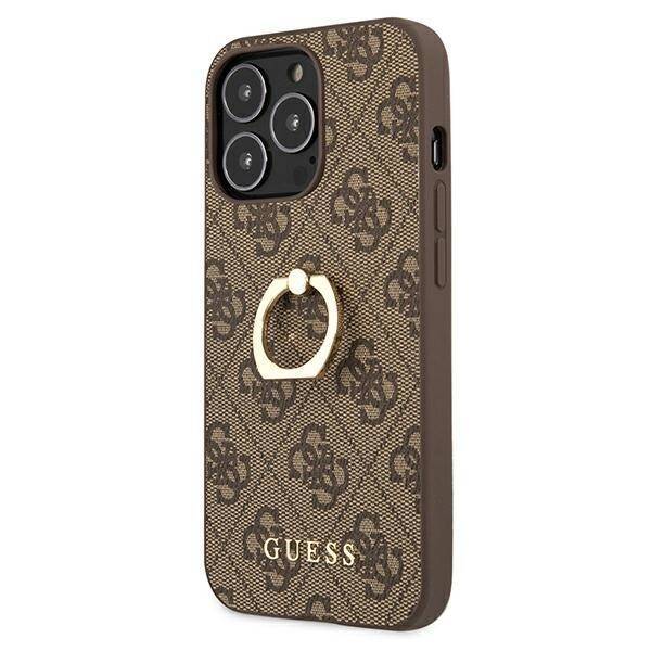 GUESS GUHCP13L4GRBRBON IPHONE 13 PRO / 13 6.1 "BRONZE / BROWN HARDCASE 4G WITH RING STANDARD