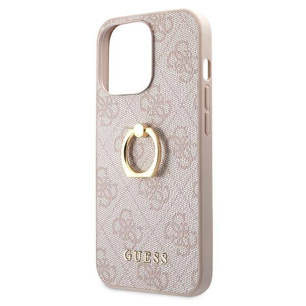 GUESS GUHCP13L4GRPI IPHONE 13 PRO / 13 6.1 "PINK / PINK HARDCASE 4G WITH RING STANDARD