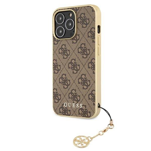 GUESS GUHCP13LGF4GBR IPHONE 13 PRO / 13 6.1 "BRONZE / BROWN HARDCASE 4G CHARMS COLLECTION