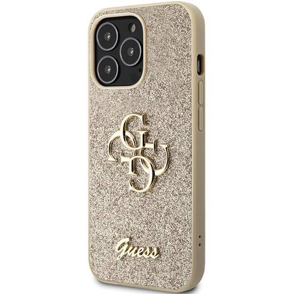 GUESS GUHCP13LHG4SGD IPHONE 13 PRO / 13 6.1 "ZLOTY / GOLD HARDCASE GLITTER SCRIPT BIG 4G