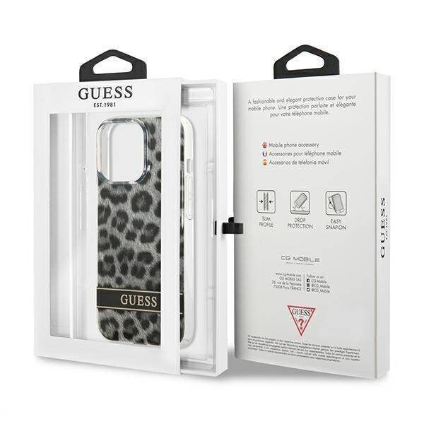 GUESS GUHCP13LHSLEOK IPHONE 13 PRO / 13 6.1 "GRAY / GRAY HARDCASE LEOPARD