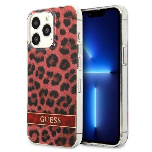 GUESS GUHCP13LHSLEOR IPHONE 13 PRO / 13 6.1 "RED / RED HARDCASE LEOPARD