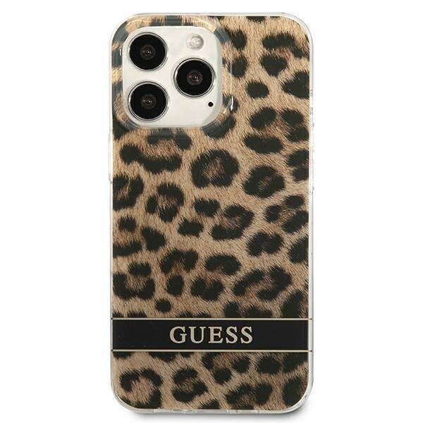 GUESS GUHCP13LHSLEOW IPHONE 13 PRO / 13 6.1 "BROWN / BROWN HARDCASE LEOPARD