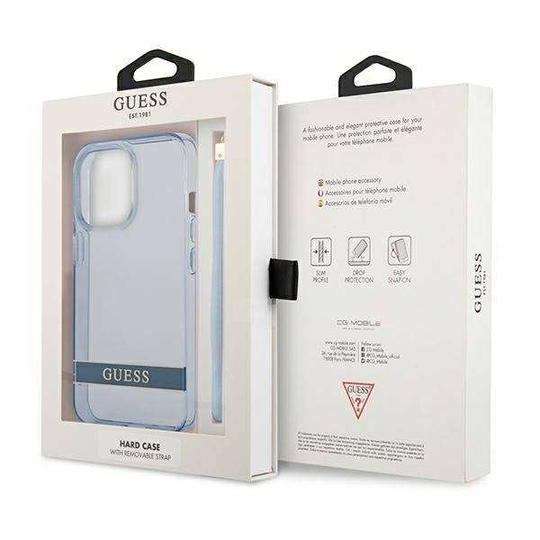 GUESS GUHCP13LHTSGSB IPHONE 13 PRO / 13 6.1 "BLUE / BLUE HARDCASE TRANSLUCENT STAP