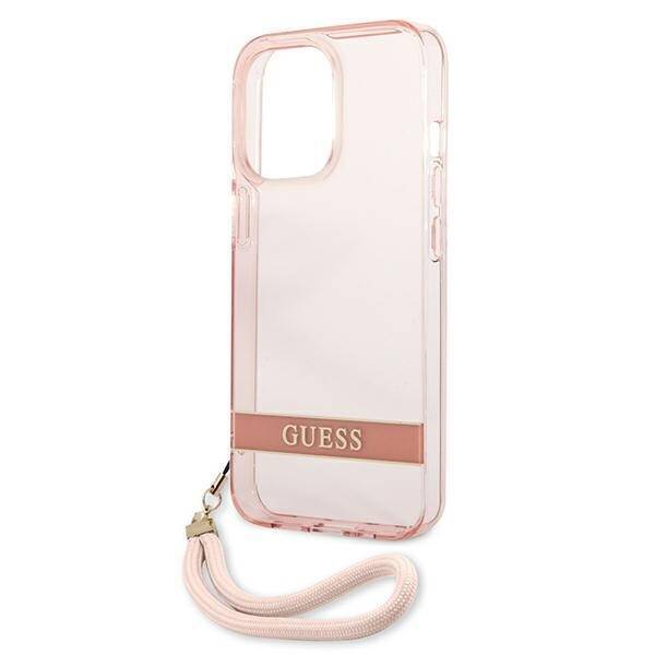 GUESS GUHCP13LHTSGSPP IPHONE 13 PRO / 13 6.1 "PINK / PINK HARDCASE TRANSLUENT STAP