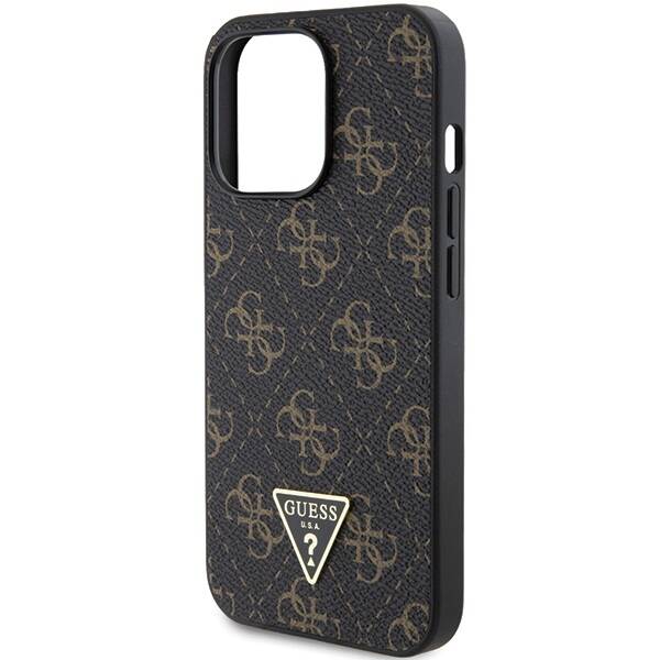 GUESS GUHCP13LPG4GPK IPHONE 13 PRO / 13 6.1 "BLACK / BLACK HARDCASE 4G TRIANGLE METAL LOGO