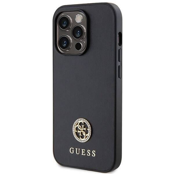 GUESS GUHCP13LPS4DGPK IPHONE 13 PRO 6.1 "BLACK/BLACK HARDCASE STRASS METAL LOGO