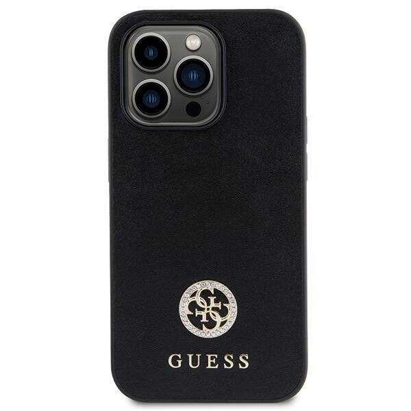 GUESS GUHCP13LPS4DGPK IPHONE 13 PRO 6.1 "BLACK/BLACK HARDCASE STRASS METAL LOGO