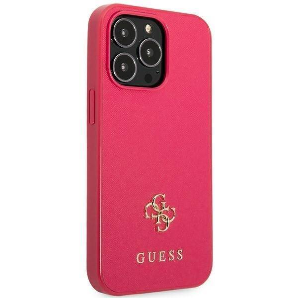 GUESS GUHCP13LPS4MF IPHONE 13 PRO / 13 6.1 "PINK / PINK HARDCASE SAFFIANO 4G SMALL METAL LOGO