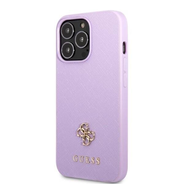 GUESS GUHCP13LPS4MU IPHONE 13 PRO / 13 6.1 "PURPLE / PURPLE HARDCASE SAFFIANO 4G SMALL METAL LOGO