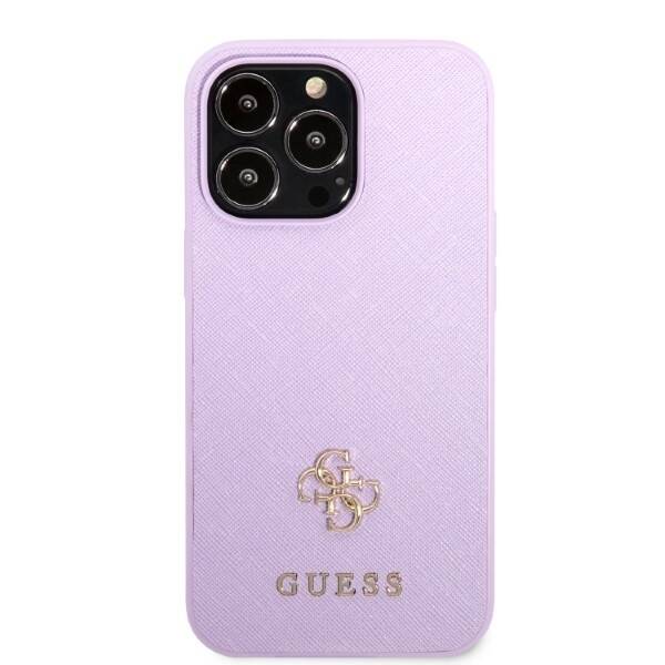 GUESS GUHCP13LPS4MU IPHONE 13 PRO / 13 6.1 "PURPLE / PURPLE HARDCASE SAFFIANO 4G SMALL METAL LOGO