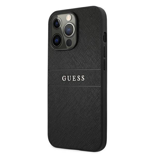 GUESS GUHCP13LPSASBBK IPHONE 13 PRO / 13 6.1 "BLACK / BLACK SAFFIANO STRAP