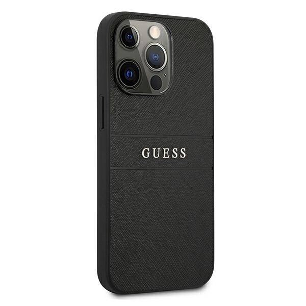 GUESS GUHCP13LPSASBBK IPHONE 13 PRO / 13 6.1 "BLACK / BLACK SAFFIANO STRAP