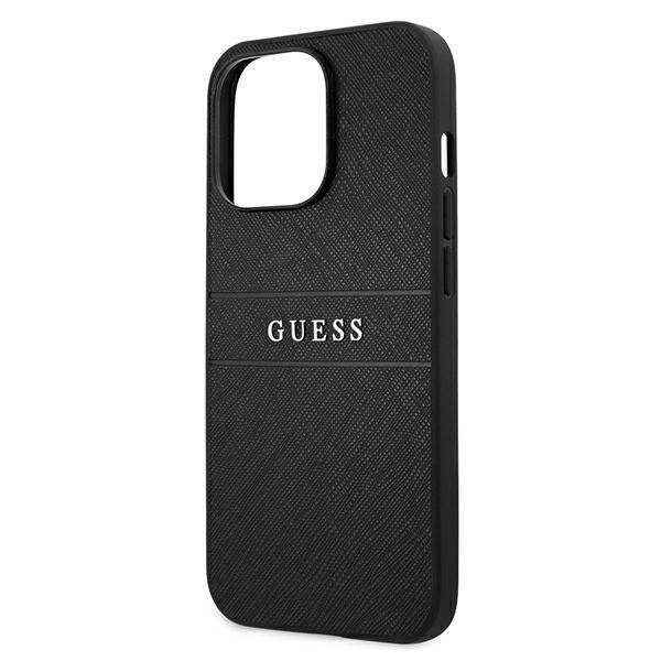 GUESS GUHCP13LPSASBBK IPHONE 13 PRO / 13 6.1 "BLACK / BLACK SAFFIANO STRAP