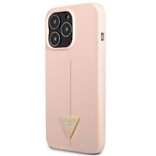 GUESS GUHCP13LSLTGP IPHONE 13 PRO / 13 6.1 "PINK / PINK HARDCASE SILICONE TRIANGLE