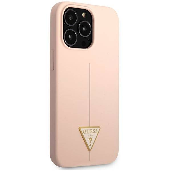 GUESS GUHCP13LSLTGP IPHONE 13 PRO / 13 6.1 "PINK / PINK HARDCASE SILICONE TRIANGLE